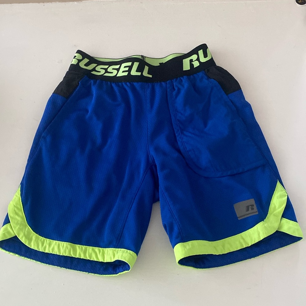 Russell Athletic Media Shorts Blue Dri Power Basketball